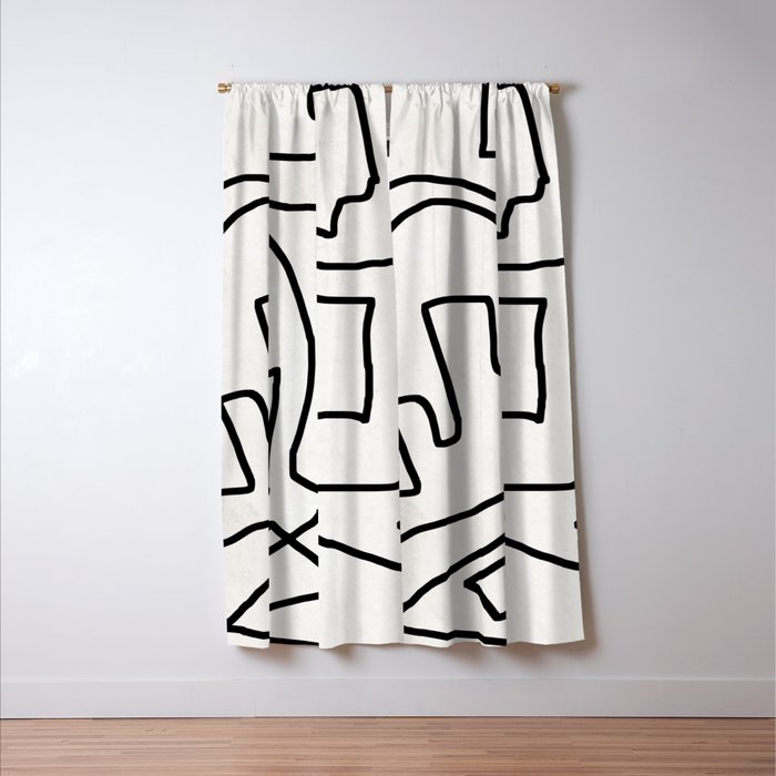 Abstract line art Window Curtain Gallery Image 3
