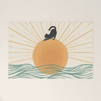 Good Morning Meow 7 Sunny Day Ocean  Welcome Mat Gallery Image 1