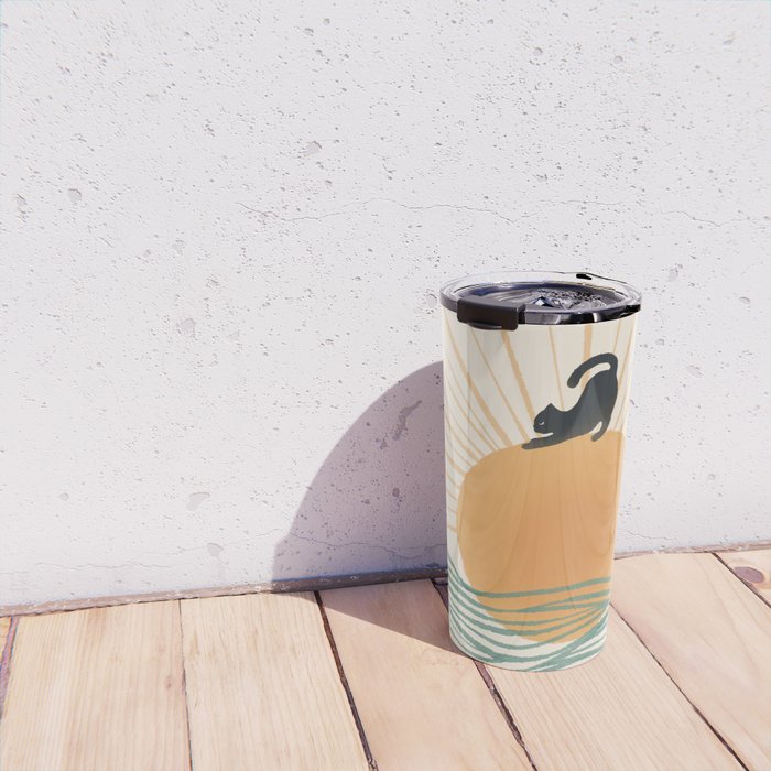 Good Morning Meow 7 Sunny Day Ocean  Travel Mug Gallery Image 4