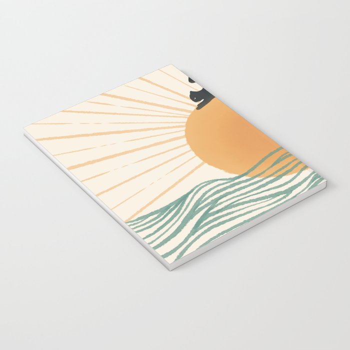 Good Morning Meow 7 Sunny Day Ocean  Notebook Gallery Image 3