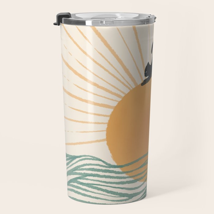 Good Morning Meow 7 Sunny Day Ocean  Travel Mug Gallery Image 3