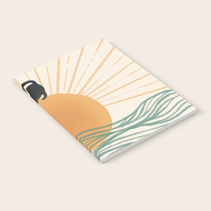 Good Morning Meow 7 Sunny Day Ocean  Notebook Gallery Image 2