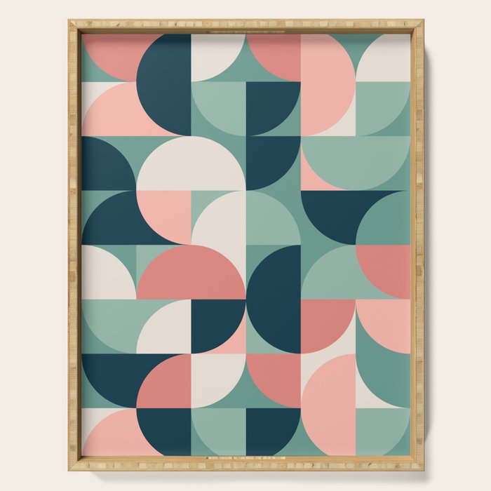 Mid Century Geometric 23A Serving Tray Gallery Image 1