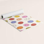 Many Happy Smileys Yoga Mat Gallery Image 2
