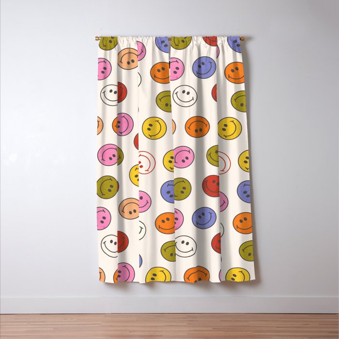 Many Happy Smileys Window Curtain Gallery Image 3