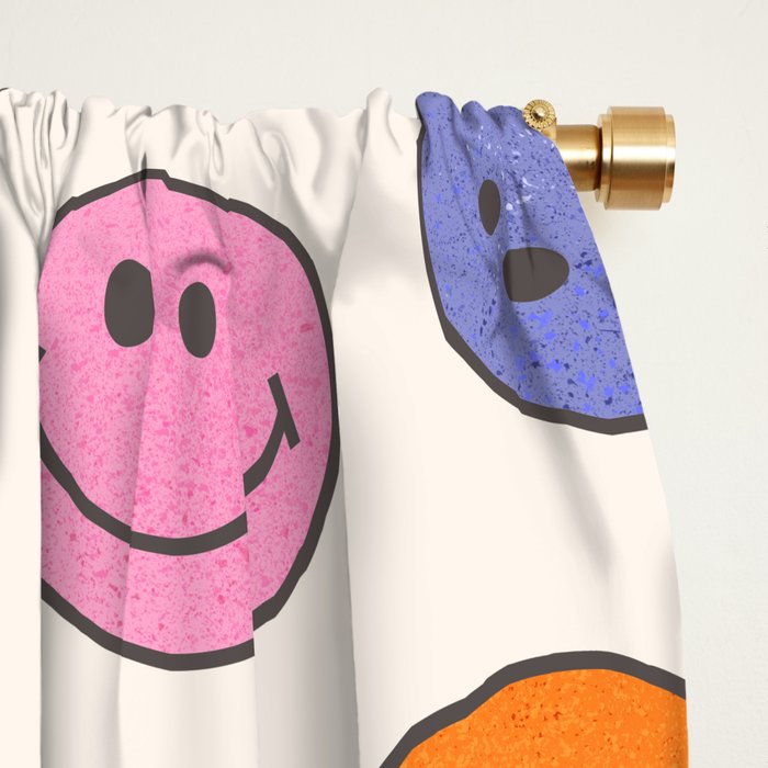 Many Happy Smileys Window Curtain Gallery Image 2
