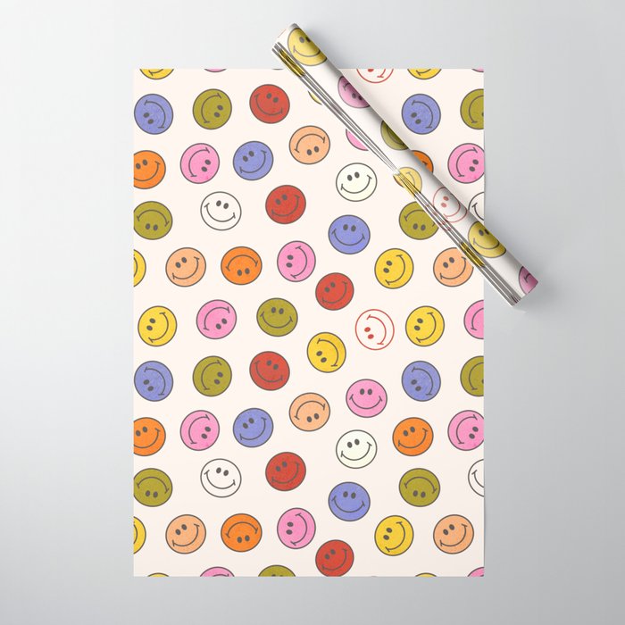 Many Happy Smileys Wrapping Paper Gallery Image 1