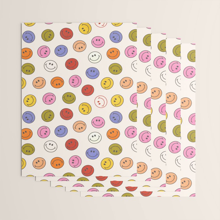 Many Happy Smileys Wrapping Paper Gallery Image 3