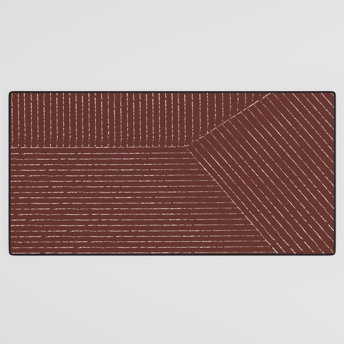Lines (Plum) Desk Mat Gallery Image 3