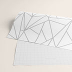 Geometric Cobweb (Gray & White Pattern) Wrapping Paper Gallery Image 2