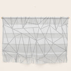 Geometric Cobweb (Gray & White Pattern) Wall Hanging Gallery Image 1
