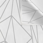 Geometric Cobweb (Gray & White Pattern) Wall Tapestry Gallery Image 3