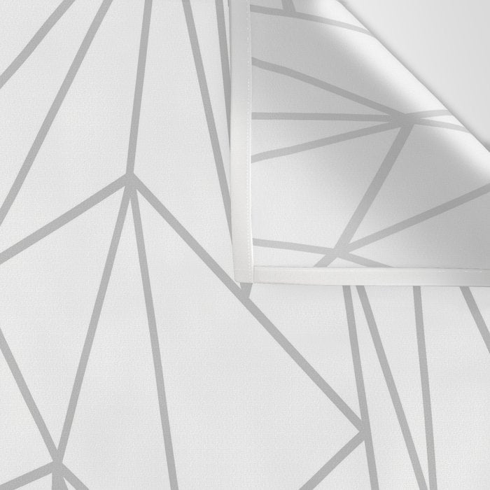 Geometric Cobweb (Gray & White Pattern) Wall Tapestry Gallery Image 3