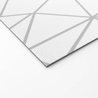 Geometric Cobweb (Gray & White Pattern) Welcome Mat Gallery Image 2