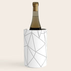 Geometric Cobweb (Gray & White Pattern) Wine Chiller Gallery Image 3