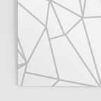 Geometric Cobweb (Gray & White Pattern) Poster Gallery Image 3