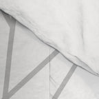 Geometric Cobweb (Gray & White Pattern) Comforter Gallery Image 4