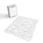 Geometric Cobweb (Gray & White Pattern) Jigsaw Puzzle Gallery Image 2
