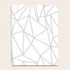 Geometric Cobweb (Gray & White Pattern) Notebook Gallery Image 4