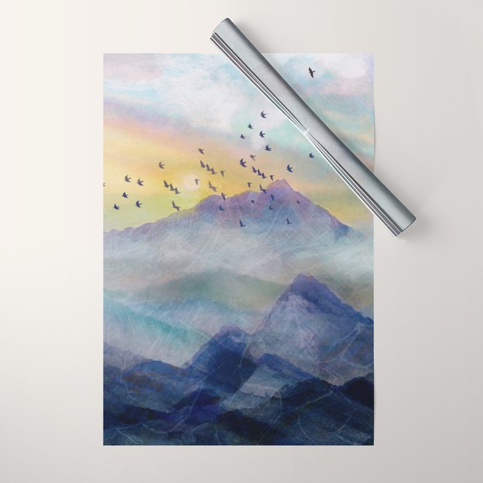 Mountain Sunrise Wrapping Paper Gallery Image 1