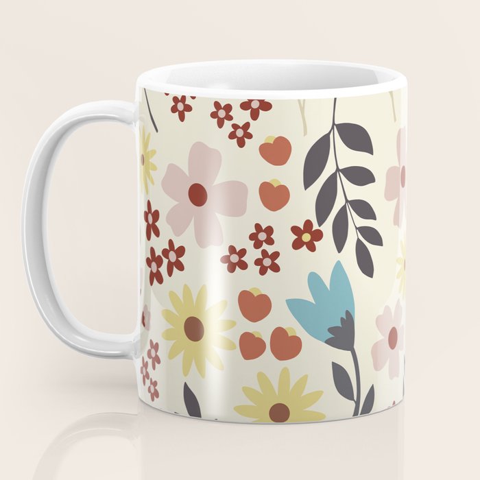 Wild flowers pattern Coffee Mug Gallery Image 3