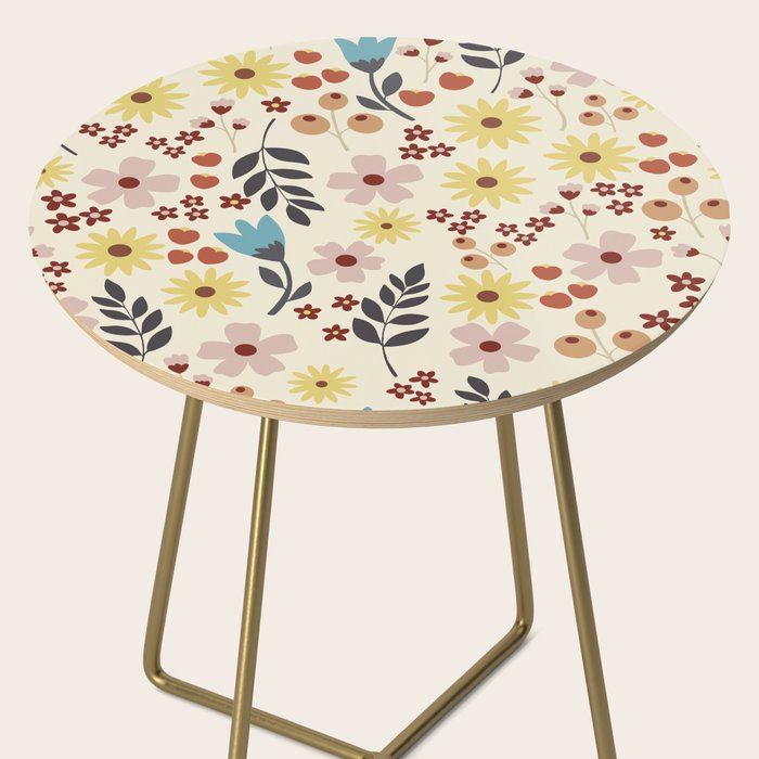 Wild flowers pattern Side Table Gallery Image 2