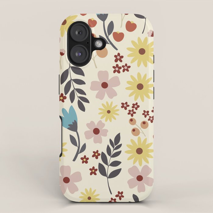 Wild flowers pattern iPhone Case Gallery Image 1