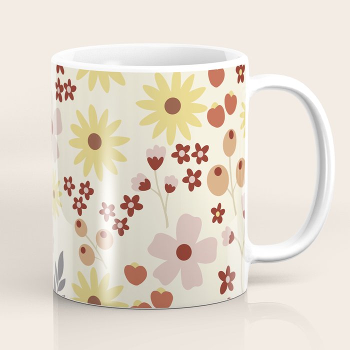 Wild flowers pattern Coffee Mug Gallery Image 1