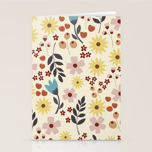 Wild flowers pattern Stationery Card Gallery Image 2