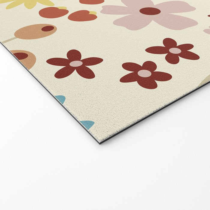 Wild flowers pattern Welcome Mat Gallery Image 2