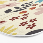 Wild flowers pattern Bath Mat Gallery Image 3