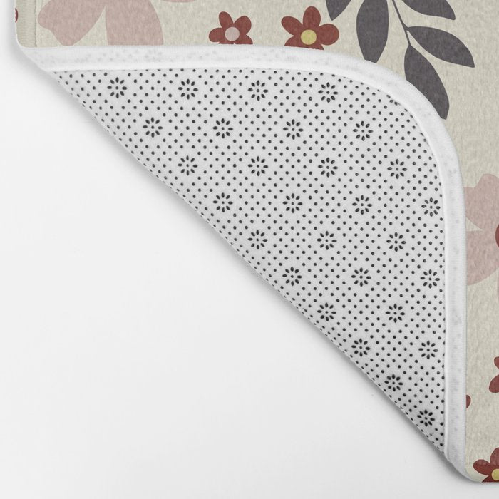 Wild flowers pattern Bath Mat Gallery Image 2