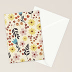 Wild flowers pattern Stationery Card Gallery Image 2