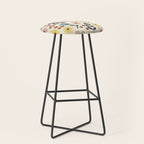 Wild flowers pattern Stool Gallery Image 1
