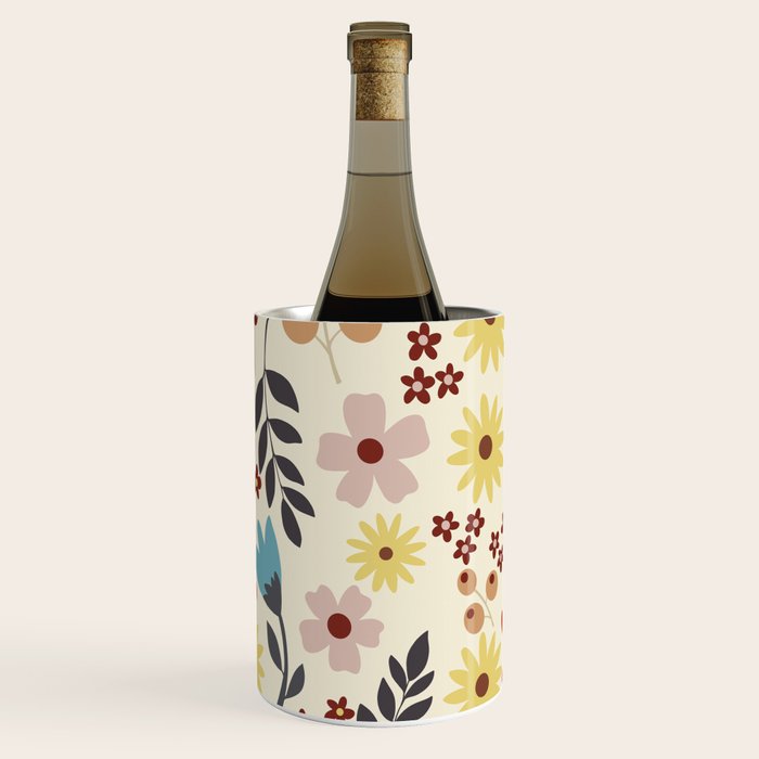 Wild flowers pattern Wine Chiller Gallery Image 1