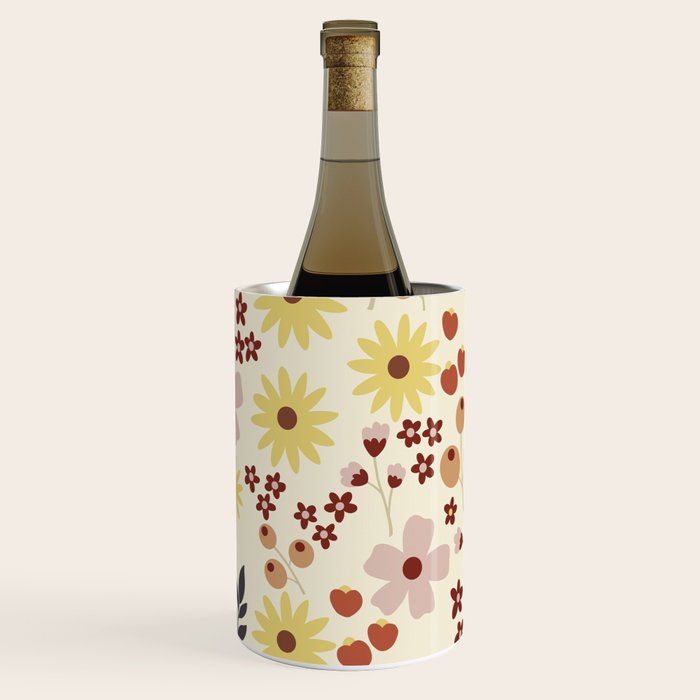 Wild flowers pattern Wine Chiller Gallery Image 3