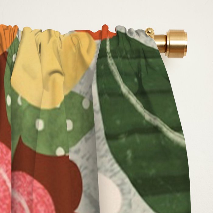 Folk Flowers Window Curtain Gallery Image 2