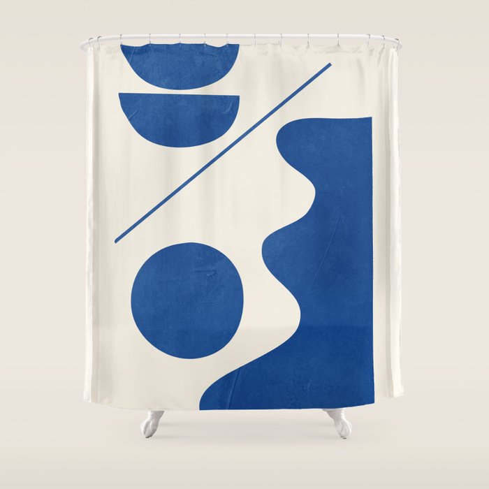 Modern Abstract Minimal Shapes 188/2 Shower Curtain Gallery Image 1