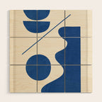Modern Abstract Minimal Shapes 188/2 Wood Wall Art Gallery Image 1