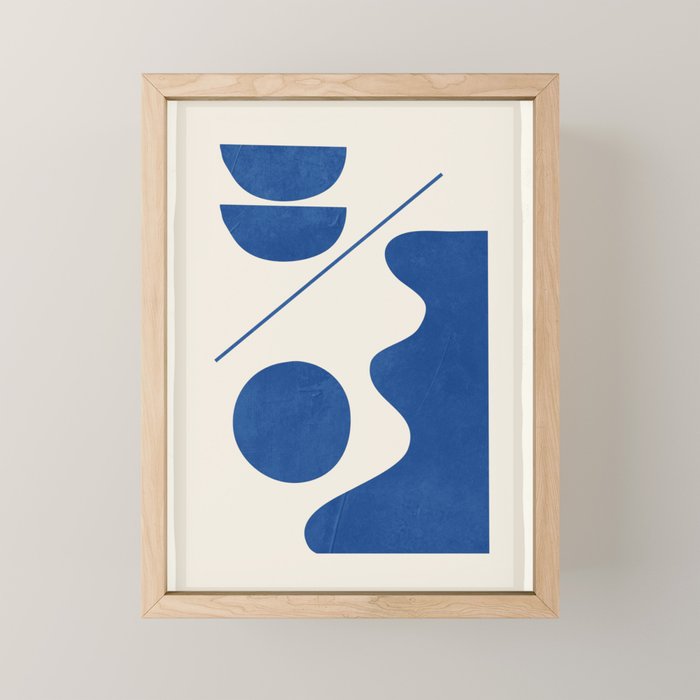 Modern Abstract Minimal Shapes 188/2 Mini Art Print Gallery Image 1
