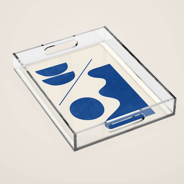 Modern Abstract Minimal Shapes 188/2 Acrylic Tray Gallery Image 1