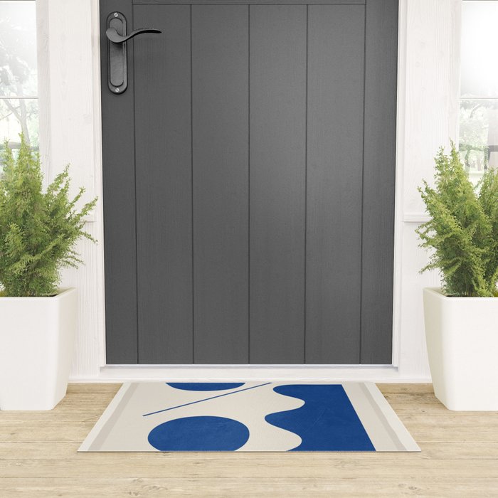 Modern Abstract Minimal Shapes 188/2 Welcome Mat Gallery Image 3