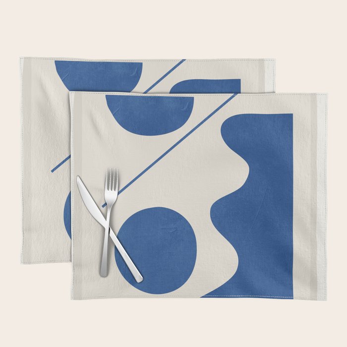 Modern Abstract Minimal Shapes 188/2 Placemat Gallery Image 1