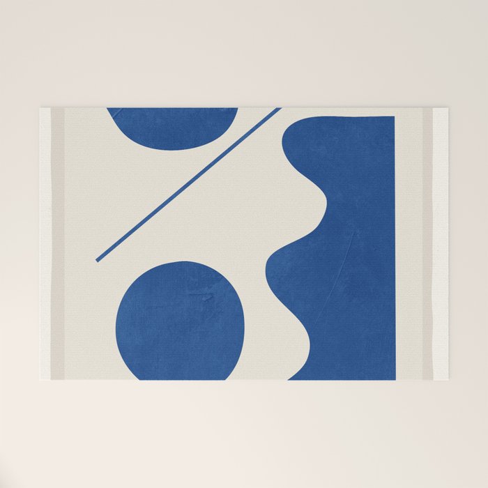 Modern Abstract Minimal Shapes 188/2 Welcome Mat Gallery Image 1