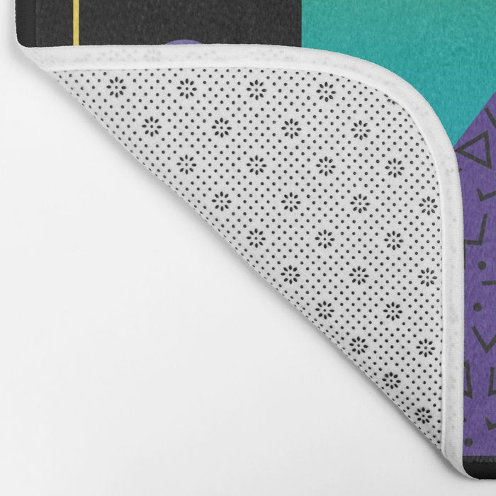 Memphis Pattern 37 / 80s - 90s Retro Bath Mat Gallery Image 2