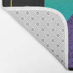 Memphis Pattern 37 / 80s - 90s Retro Bath Mat Gallery Image 2