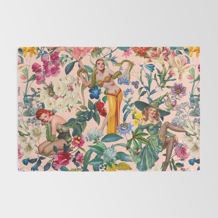 Floral and Pin-Up Girls V - II Rug Gallery Image 2