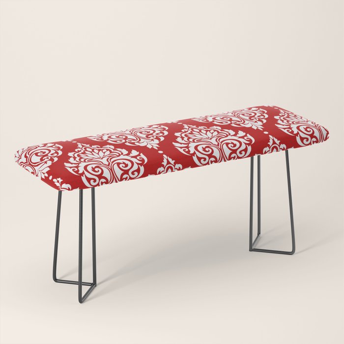 Red Damask Bench Gallery Image 1
