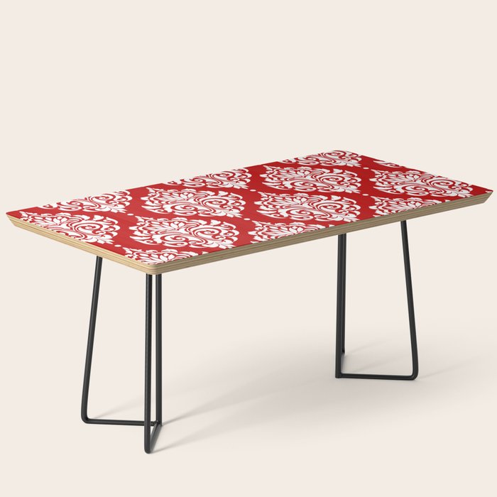 Red Damask Coffee Table Gallery Image 1