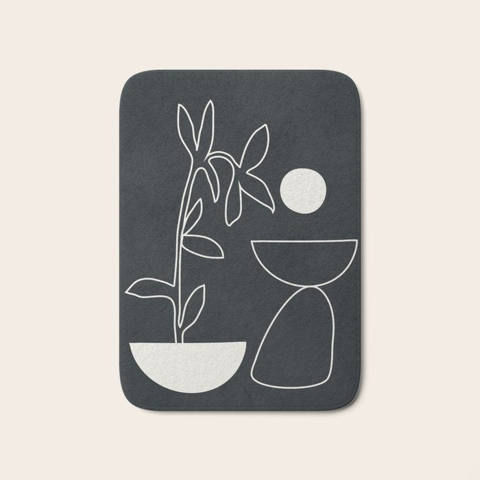 Minimal Abstract Art 10 Bath Mat Gallery Image 1
